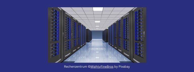 Rechenzentrum (Gang, links und rechts Hochleistungsrechner)